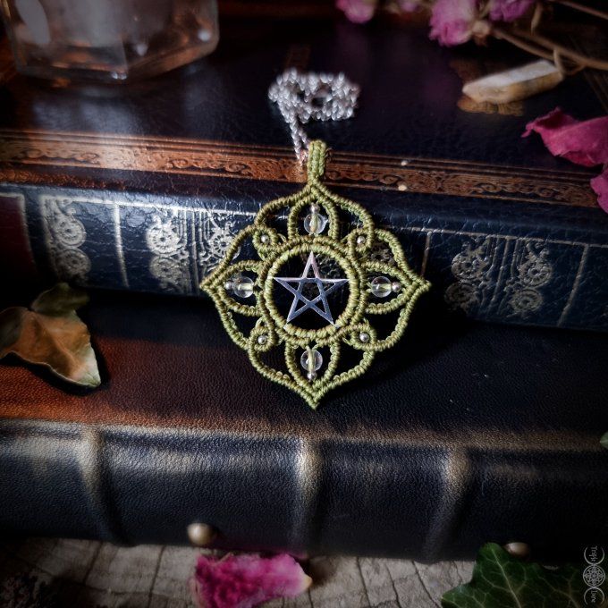 VERT OLIVE Talisman Protecteur et Amplificateur, design 5