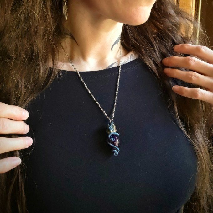 Talisman Dragon sur fiole - Faith